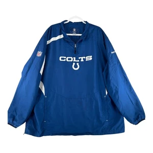 NFL Indianapolis Colts Reebok Pullover Jacket Mens 3XL Football Team Onfield - Picture 1 of 12