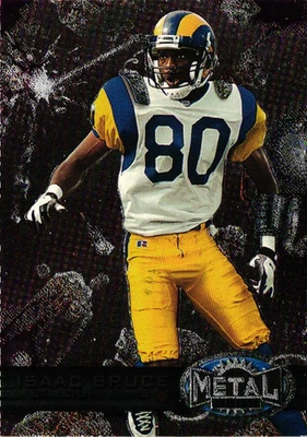 1997 Skybox Metal Universe - Isaac Bruce #110 - Rams - Image 1 of 2