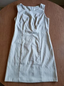 Bentley Vintage Damen grau ärmellos 1/2 Reißverschluss Kleid hinten Größe 4 - Bild 1 von 23