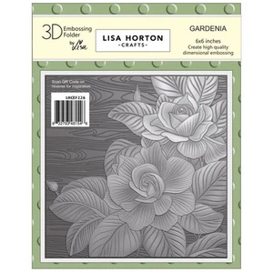 Lisa Horton Embossing Folder - Gardenia - Foto 1 di 1