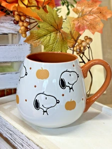 Linda taza de café Peanuts Snoopy Pumpkin Everything otoño 16 oz - Imagen 1 de 7