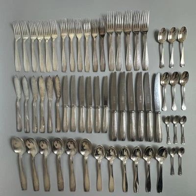 Juego de cubiertos chapados en plata Christofle Atlas de colección - 58 piezas - LEER Foto 1 de 4