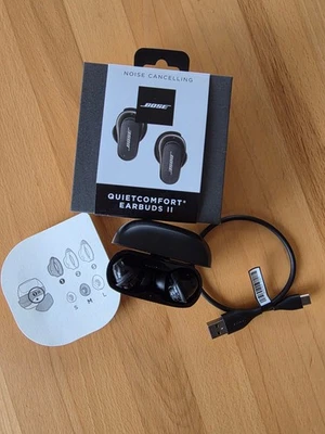 Bose QuietComfort Earbuds II - Bluetooth Kopfhörer - schwarz - Noise-Cancelling - Bild 1 von 2