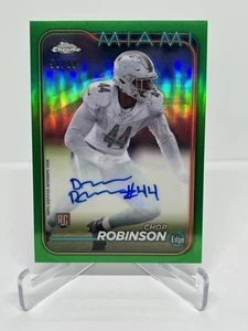 2024 Topps Chrome Chop Robinson “Green” Auto #RA-CRO Miami Dolphins RC /99 - Picture 1 of 2