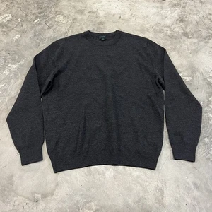 FACONNABLE Medium 100% Merino Wool Crew Neck Pullover Gray Sweater - Picture 1 of 6