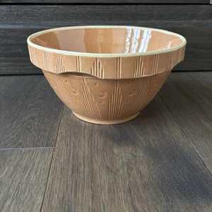 Vintage Watt Keramik #9 "Mond und Sterne" Steinzeug Rührschüssel gelbe Ware - Bild 1 von 7