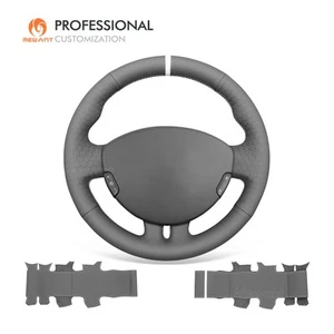 Cubierta de volante de cuero artificial gris MEWANT para Clio 3 Sport Clio 3 RS - Imagen 1 de 9