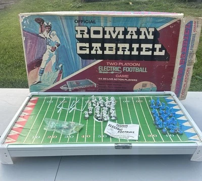 1970 Gotham Roman Gabriel RARE Electronic Football W/ Box LA Rams NFL Pics READ - Image 1 of 4