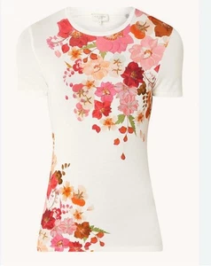 Ted Baker Bellary floral Flower Print T-shirt Tee Size 2 - Picture 1 of 6