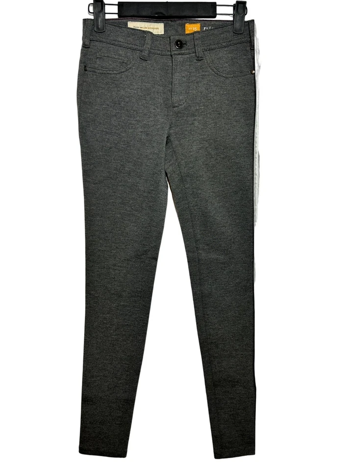 Calça jeans feminina Pilcro Anthropologie 25 pequena cinza skinny 5 bolsos  - Imagem 1 de 4