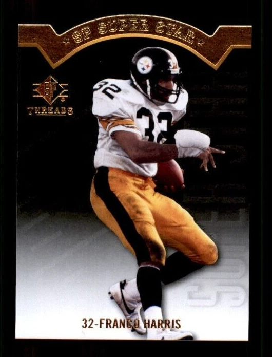 2009 SP Threads Die Cut #AP32 Franco Harris. - Image 1 of 2