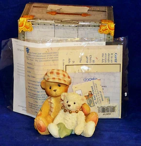 Cherished Teddies "Bailey and Friend" Figurine Enesco 1999 662011F - Picture 1 of 6