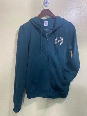 Victoria's Secret ROSA Bling Sudadera con Capucha Nueva Sudadera Verde Logo Lentejuelas Doradas S Foto 1 de 4