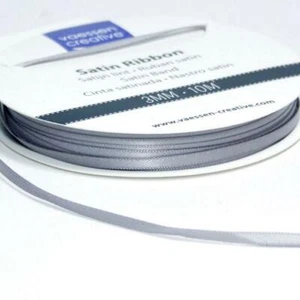 Vaessen Creative Satinband Silber - 3 mm x 10 m Schleifenband Geschenkband - Bild 1 von 1