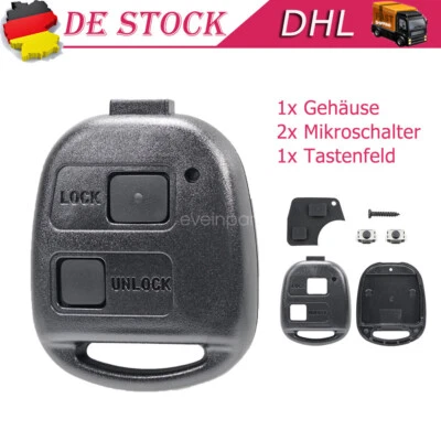 2 Tasten Ersatz Fernbedienung Schlüsselgehäuse Für Toyota Corolla Rav4 Yaris