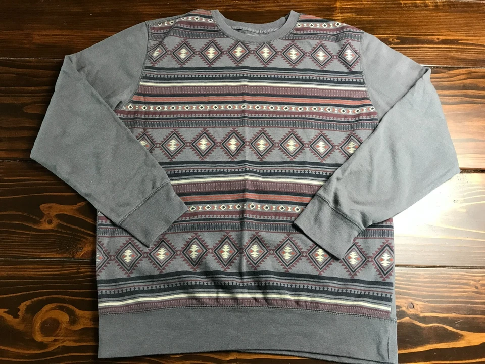 Suéter Route 66, Para Mujer Talla Grande, Gris, Azteca, Pullover, Manga Larga Foto 1 de 4