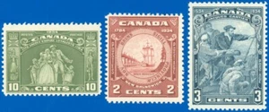 CANADA STAMPS (3), SCOTT #208, #209 #210 Set, Mint-VF-NH, SCV $64.00! Cool! (SK) - Afbeelding 1 van 1