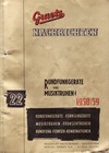 Graetz Nachrichten Nr 22  1958 1959 Rundfunkgerte  Musiktruhen vollsuper  barone