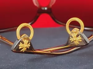😎 New Chrome Hearts MILK MASKI BS 61 □ 15 - 130 gold, gradient sunglasses. - Picture 1 of 24