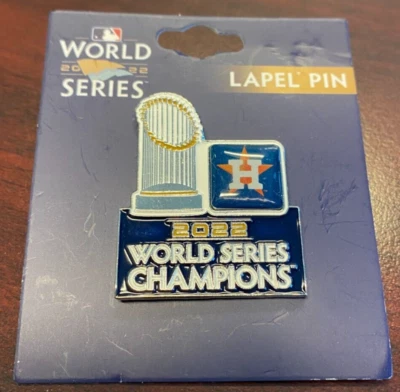 Houston Astros 2022 WORLD SERIES Champions Commemorative Logo Lapel Pin - Image 1 of 2