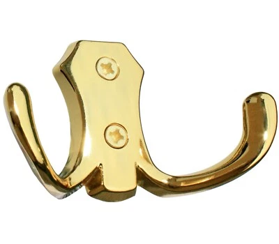 Ganci Appendiabiti da Parete per Cappotto Cappello 47 Ottone Lucido - Immagine 1 di 4