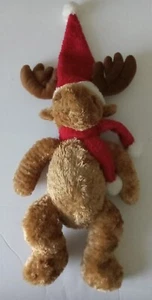 Vintage Heritage Collection by GANZ 17" Plush Moose with Antlers and Christmas H - Picture 1 of 10