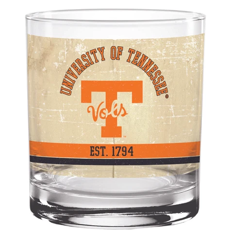Tennessee Volunteers 14oz. Vintage Retro Rocks Glass Cover