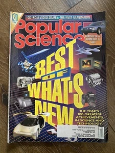 Vintage Popular Science Monthly Magazine December 1992 Booklet Pamphlet Rare - Imagen 1 de 1