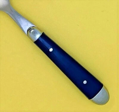 ONEIDA PALETTE COBALT BLUE STAINLESS FLATWARE BLUE PASTIC RIVETED HANDLE -CHOICE - Image 1 of 3