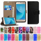 Case For Samsung J3 J4 J5 J6 Plus J7 J8 Leather Flip Card Wallet Phone Cover