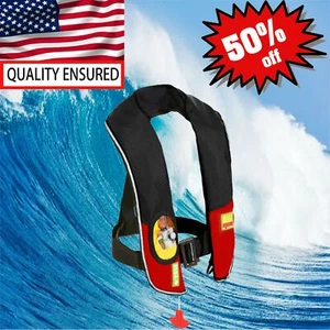 50% DE DESCUENTO Chaleco salvavidas Inflable Manual Ayuda a la Supervivencia Chaleco Vida PFD Calidad Superior NUEVO - Imagen 1 de 9