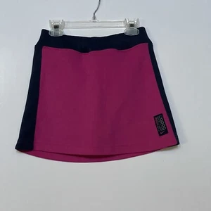 Nike Girls Youth Tennis Skort Skirt Pink Navy Trim Size M 10/12 - Picture 1 of 10