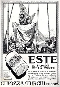 PUBB.1927 SAPONE ESTE CHIOZZA & TURCHI FERRARA PAPA PAOLO III INGRESSO 1543 - Foto 1 di 1