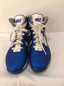 Nike Air Max Hyped Sz 12 Basketball Shoe Blue White 407705-400 - Picture 1 of 12