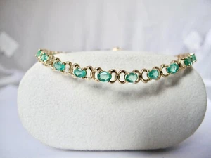 ARMBAND mit 3,50 KARAT & SMARAGD 585/ 14 K GOLD - Bild 1 von 5