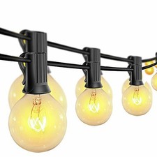 Catena Luminosa Esterno Lampadine G40 Vintage Edison 30 Prese Luci a Sospensi...