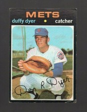 1971 TOPPS DUFFY DYER #136 NEW YORK METS