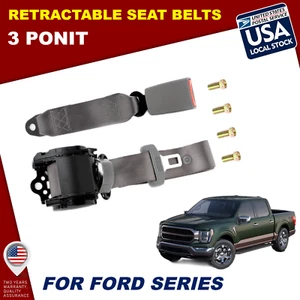 Retractable 3 Point Seat Belt Car Vehicle Adjustable For Ford Ranger 1998-11 - Picture 1 of 22