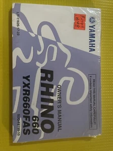 Yamaha Rhino 660 YXR660FAS Factory Owner’s Manual LIT-11626-17-23 5UG-F8199-10 - Picture 1 of 2