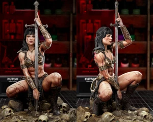 Figura Impresión 3D Guerrero Xena Modelo Escultura GK Kit en Blanco Nuevo Stock - Imagen 1 de 16