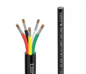Electrical Wire 12 AWG 5Core Conductor Extension Cable Tinned Copper Wire 2 Mtr - Picture 1 of 4