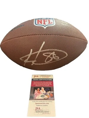 Hines Ward SIGNED FOOTBALL NFL DUKE WILSON *JSA COA STEELERS AUTOGRAPHED - Image 1 of 4