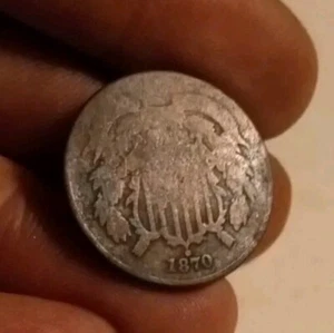 1870 2 Cent Piece Coin - Picture 1 of 7