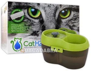 Cat H2O Fountain Fresh Filtered Water Healthy Cats Drinking 2L Dental Care H20 - Picture 1 of 3