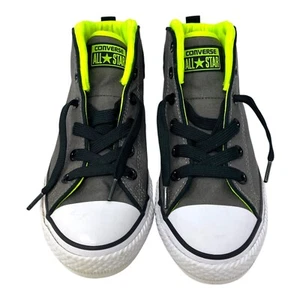 Sneaker Converse Youth taglia 3 Chuck Taylor All-Star Static Mid grigio 642030F usate in ottime condizioni - Foto 1 di 9