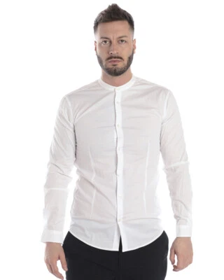 Camicia Daniele Alessandrini Shirt SLIM FIT Cotone Uomo Bianco C6500N8243801 2 - Immagine 1 di 4