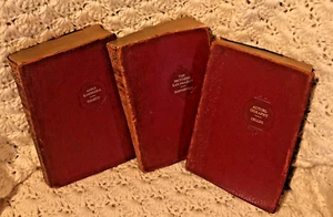 Rare 3 Antique Leather Bound Classics: Dostoievsky, Tolstoy, Cellini w/Gold leaf - Picture 1 of 22