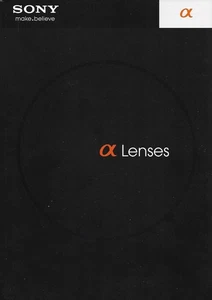 Catalog Brochure - Sony - Alpha Camera Lenses - Brochure (CB495) - Picture 1 of 1