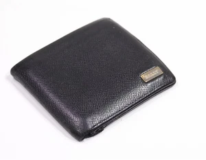 Bally Mens Black Textured Grain Leather Bifold Wallet - Picture 1 of 9