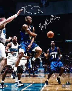 Kevin Garnett Stephon Marbury Signed Timberwolves 16x20 Pass Photo-BeckettW Holo - Picture 1 of 2